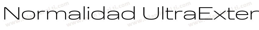 Normalidad UltraExtended Regular Re字体转换
